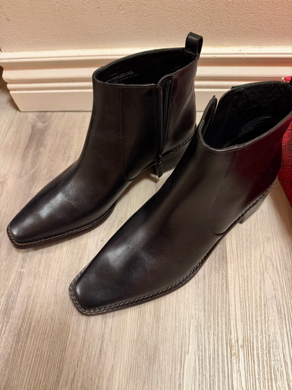 Tory Burch Black Zipper Ankle Boots